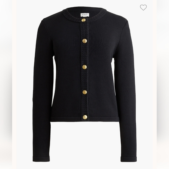 J. Crew Sweaters - J. Crew Factory Cotton-blend Cardigan Sweater Lady Jacket Black Size Large *Flaw